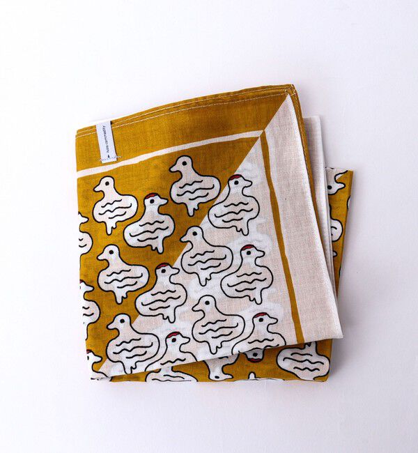 NOLLEY'S goodman「【halo commodity/ハロ コモディティー】雷鳥 Bandanna h251-901」|バンダナ・スカーフ|オレンジ系1