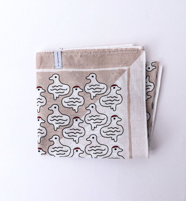 NOLLEY'S goodman「【halo commodity/ハロ コモディティー】雷鳥 Bandanna h251-901」|バンダナ・スカーフ|ブラウンベージュ系1