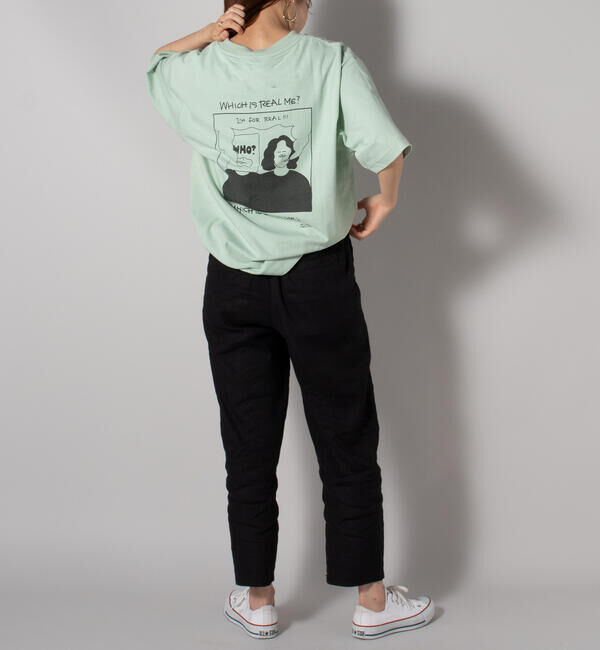 GLOSTER「イラストレーター"オガワ＠ogwillust"コラボTシャツ 『Which is real me』」|Tシャツ・カットソー|