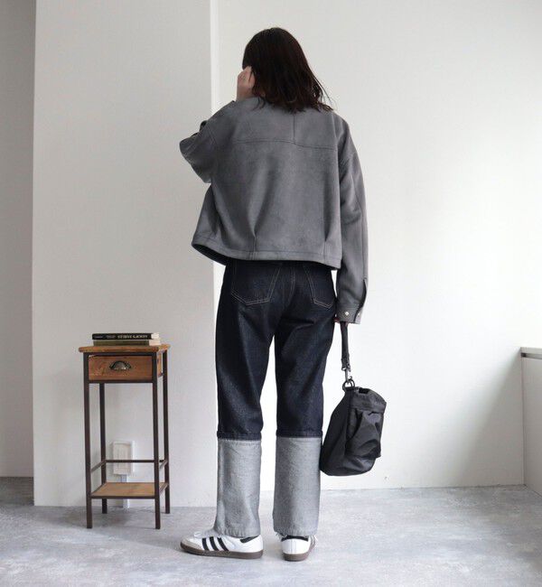 fredy emue「ダンボールスウェードライダースブルゾン」|ブルゾン・スタジャン|