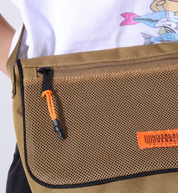 GLOSTER「【UNIVERSAL OVERALL/ユニバーサルオーバーオール】メッシュフラップショルダーバッグ」|ショルダー・メッセンジャー|