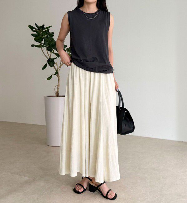 fredy emue「《セットアップ対応》タンブラー鹿の子フレアースカート」|スカート|