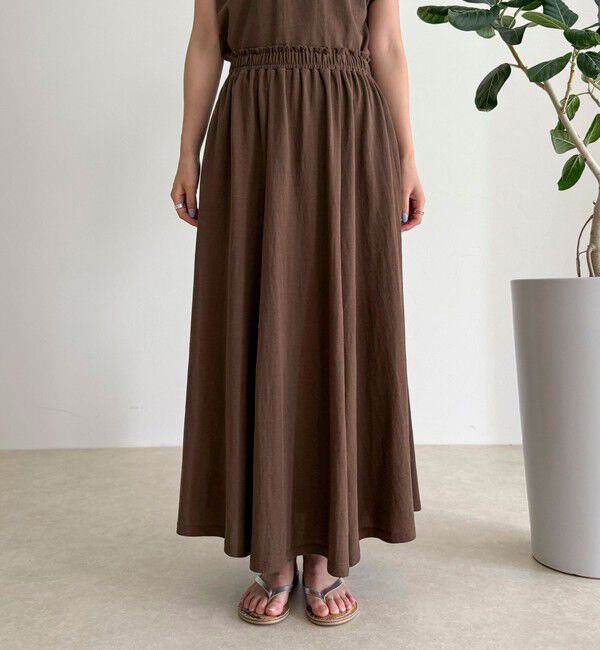 fredy emue「《セットアップ対応》タンブラー鹿の子フレアースカート」|スカート|