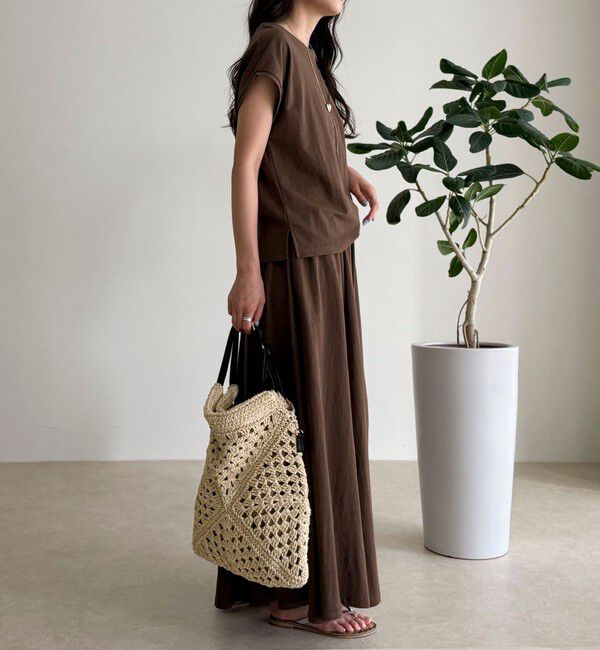 fredy emue「《セットアップ対応》タンブラー鹿の子フレアースカート」|スカート|