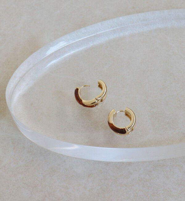 fredy emue「マーブルクロスワンタッチピアス」|ピアス|