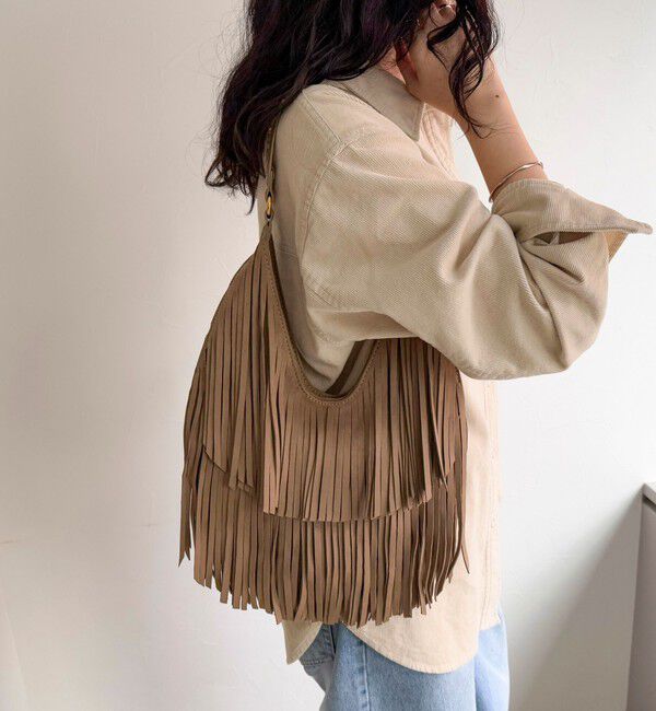 fredy emue「スエードフリンジラウンドバッグ」|ショルダー・メッセンジャー|