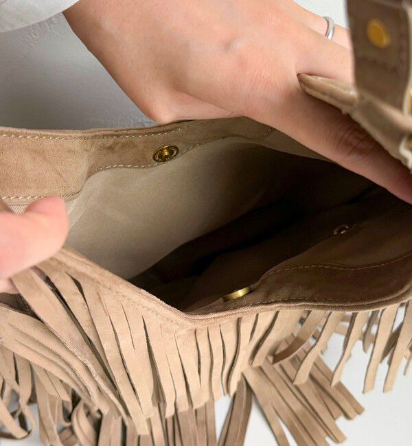 fredy emue「スエードフリンジラウンドバッグ」|ショルダー・メッセンジャー|