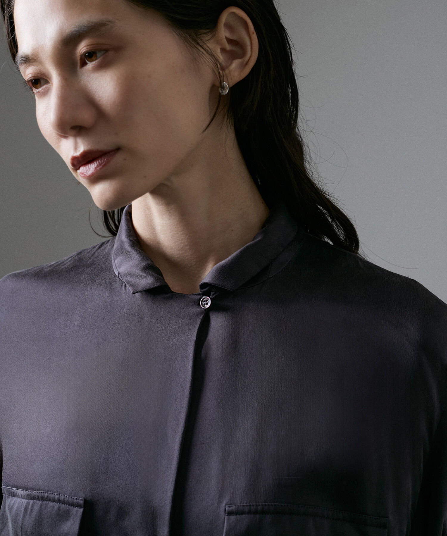 SALON adam et rope'「[24AW]GENTLE SILKシャツワンピース【セットアップ対応】」|その他|