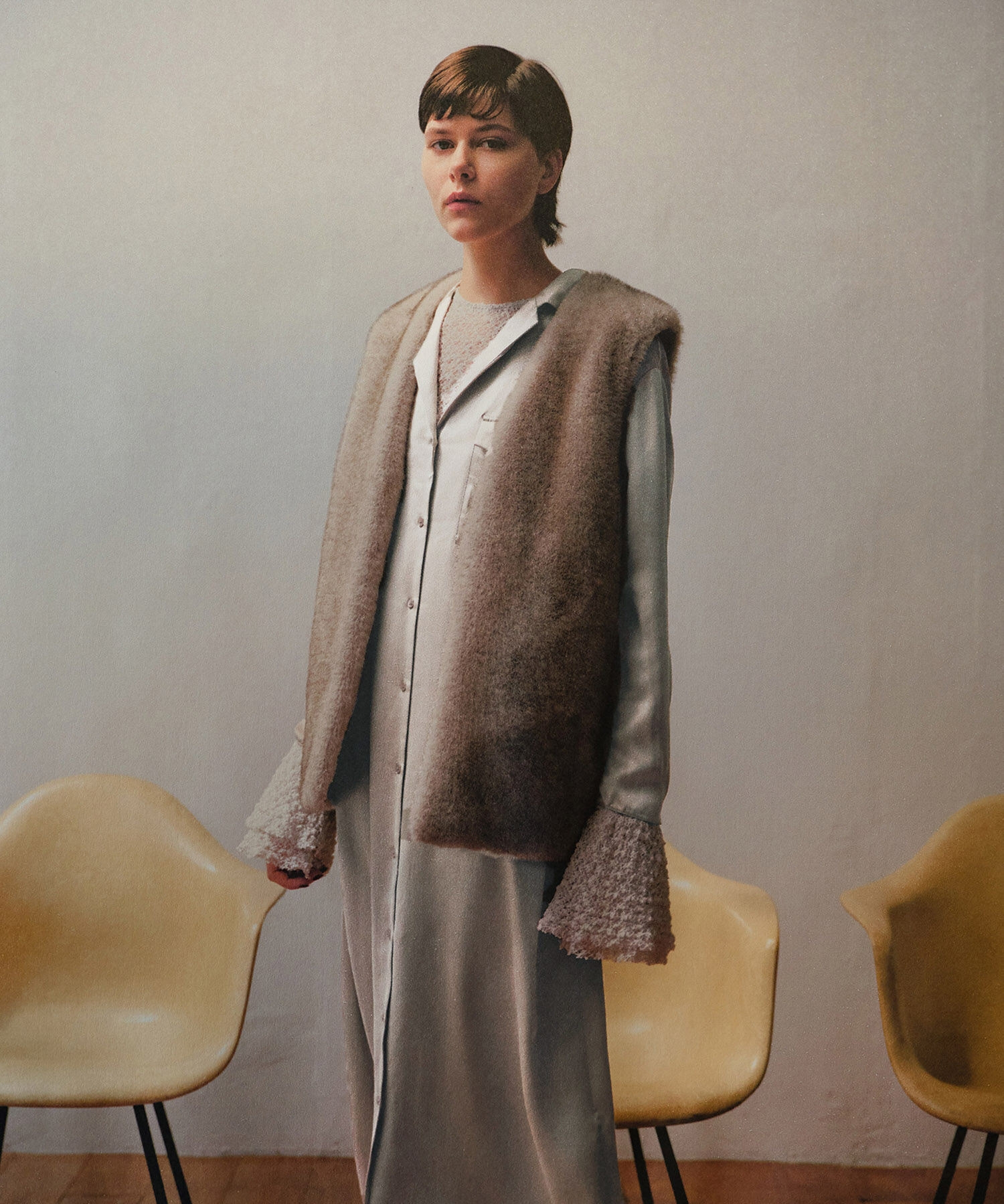 SALON adam et rope'「[24AW]GENTLE SILKシャツワンピース【セットアップ対応】」|その他|