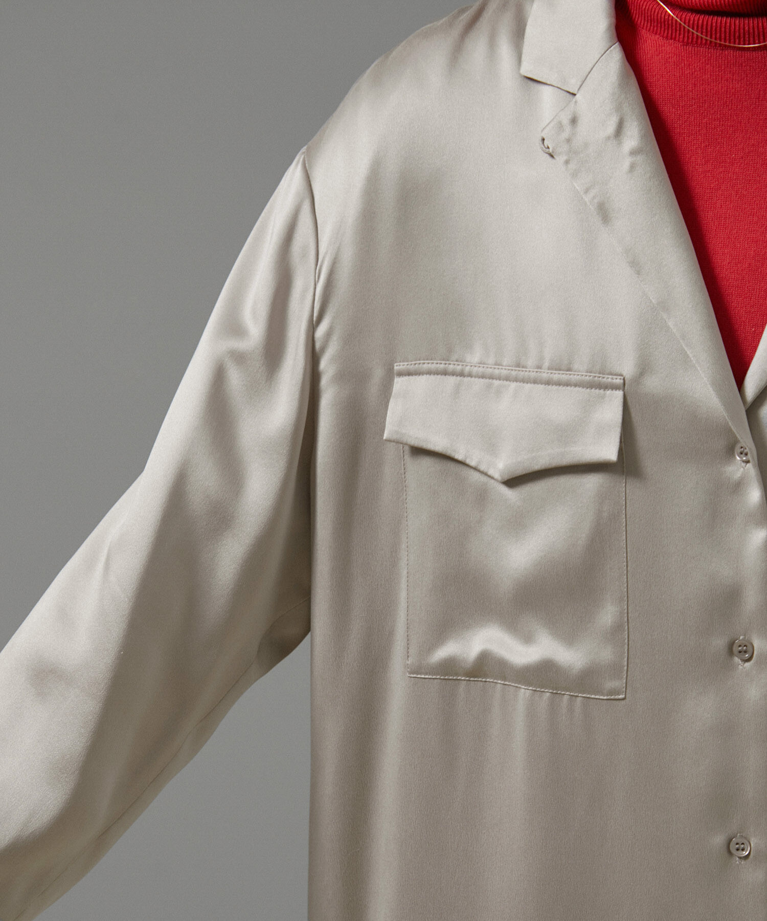 SALON adam et rope'「[24AW]GENTLE SILKシャツワンピース【セットアップ対応】」|その他|