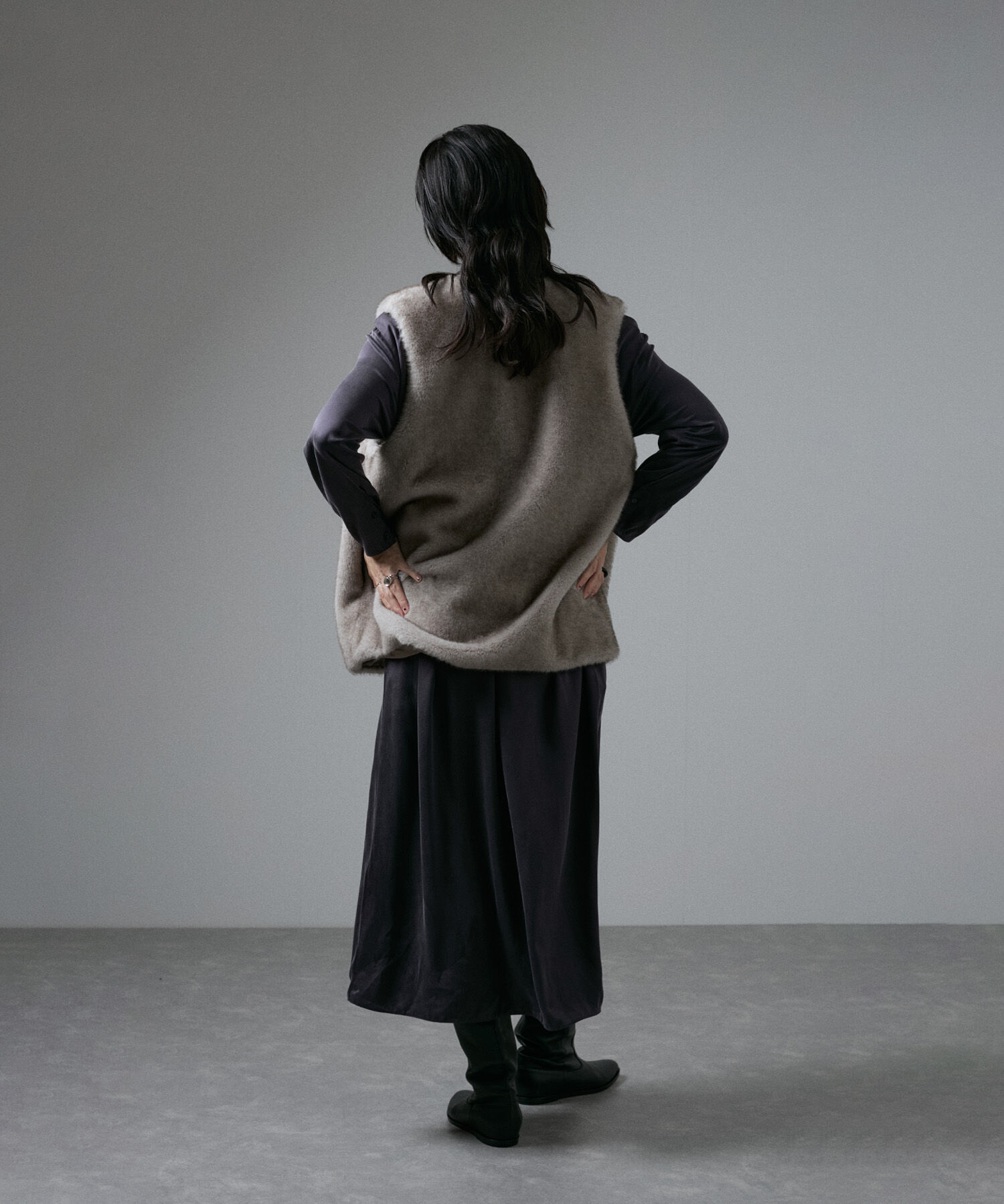 SALON adam et rope'「[24AW]GENTLE SILKシャツワンピース【セットアップ対応】」|その他|