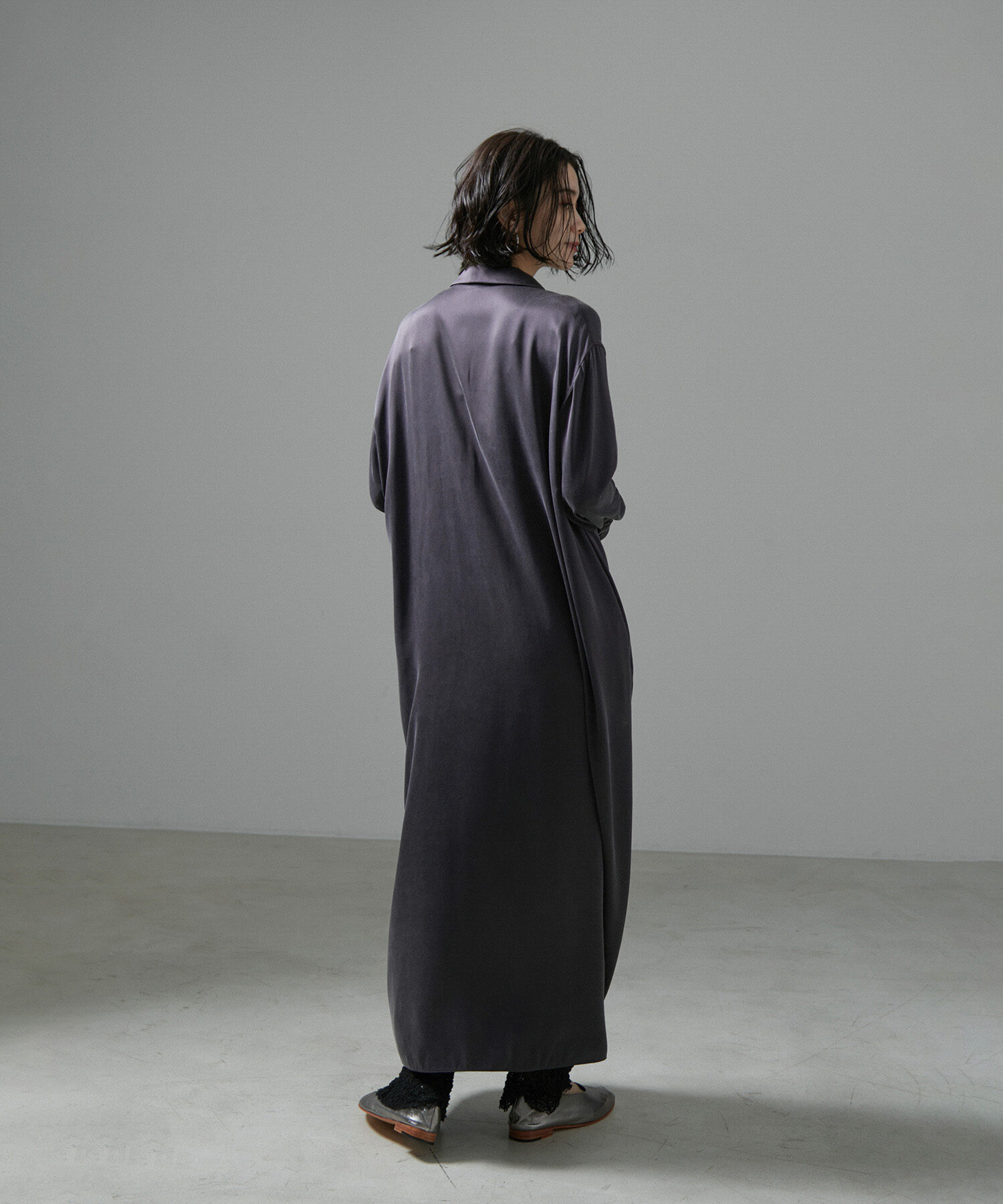 SALON adam et rope'「[24AW]GENTLE SILKシャツワンピース【セットアップ対応】」|その他|
