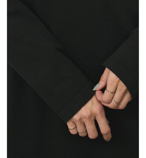 SALON adam et rope'「【WEB限定】スキッパーニットワンピース」|ワンピース|