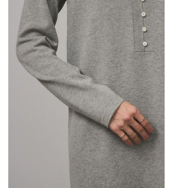 SALON adam et rope'「【WEB限定】スキッパーニットワンピース」|ワンピース|