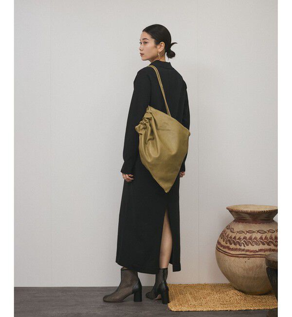 SALON adam et rope'「【WEB限定】スキッパーニットワンピース」|ワンピース|