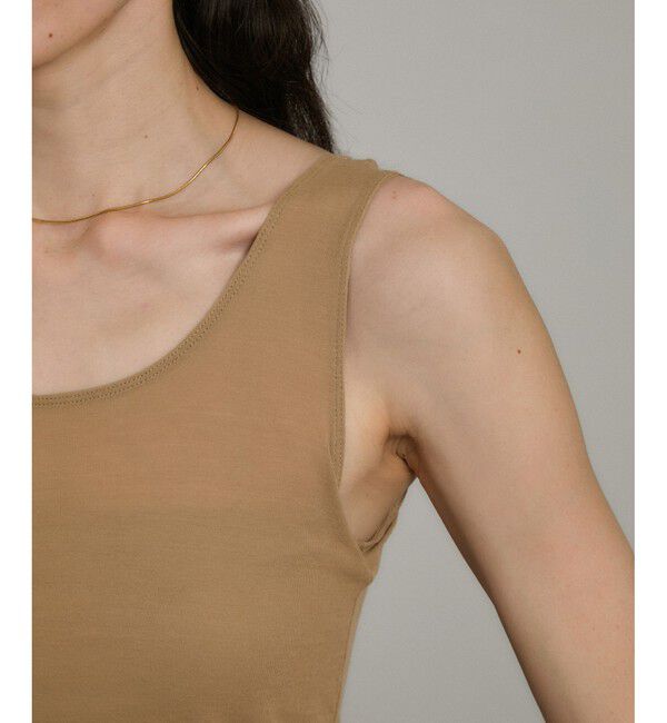 SALON adam et rope'「シアーコントラストカップ付きタンク」|タンクトップ|