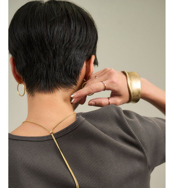 SALON adam et rope'「【WEB限定】プリマベールリブヘンリーネックTシャツ」|Tシャツ・カットソー|