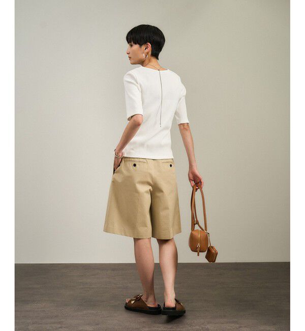 SALON adam et rope'「【WEB限定】プリマベールリブヘンリーネックTシャツ」|Tシャツ・カットソー|