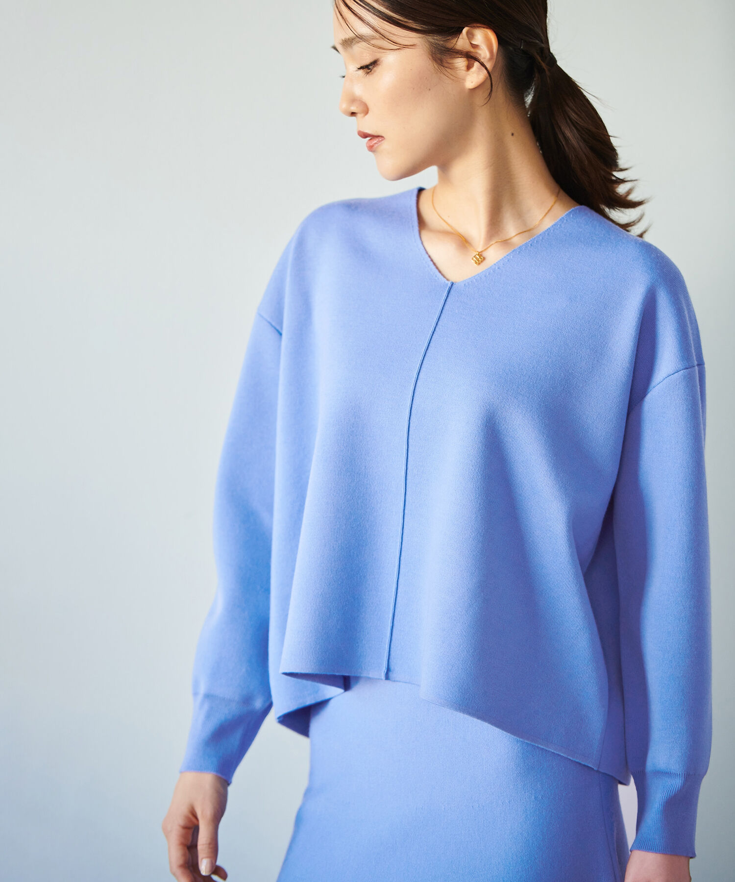 ROPE「スウェットライクニットプルオーバー/セットアップ対応【ドラマ着用】」|ニット・セーター|