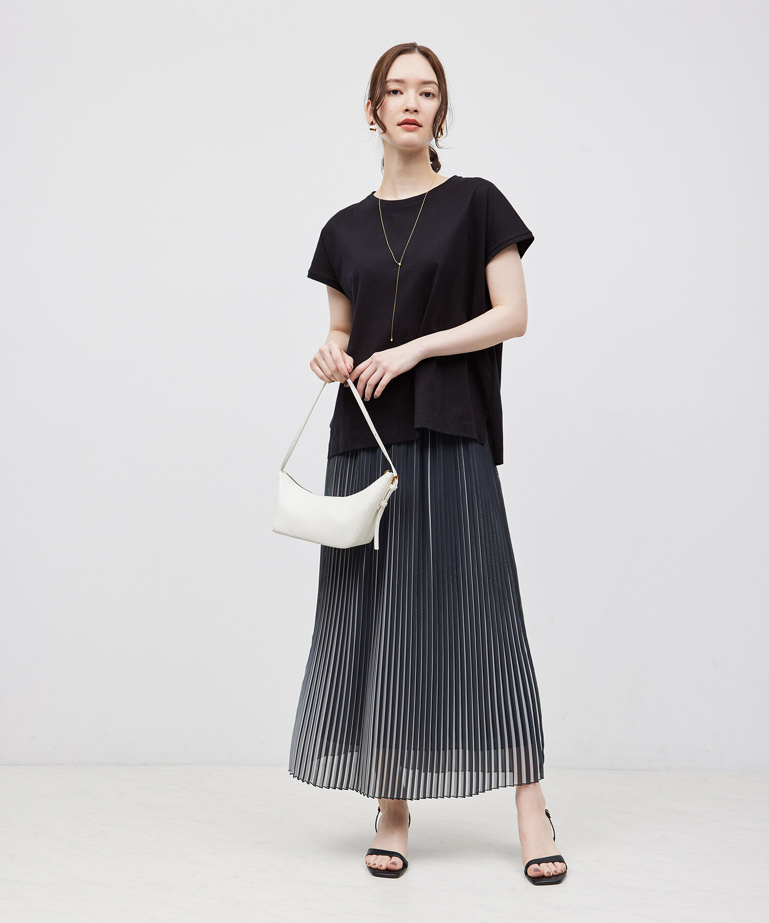 ROPE「【洗える】【一部カラー接触冷感】アームレットTシャツ」|Tシャツ・カットソー|