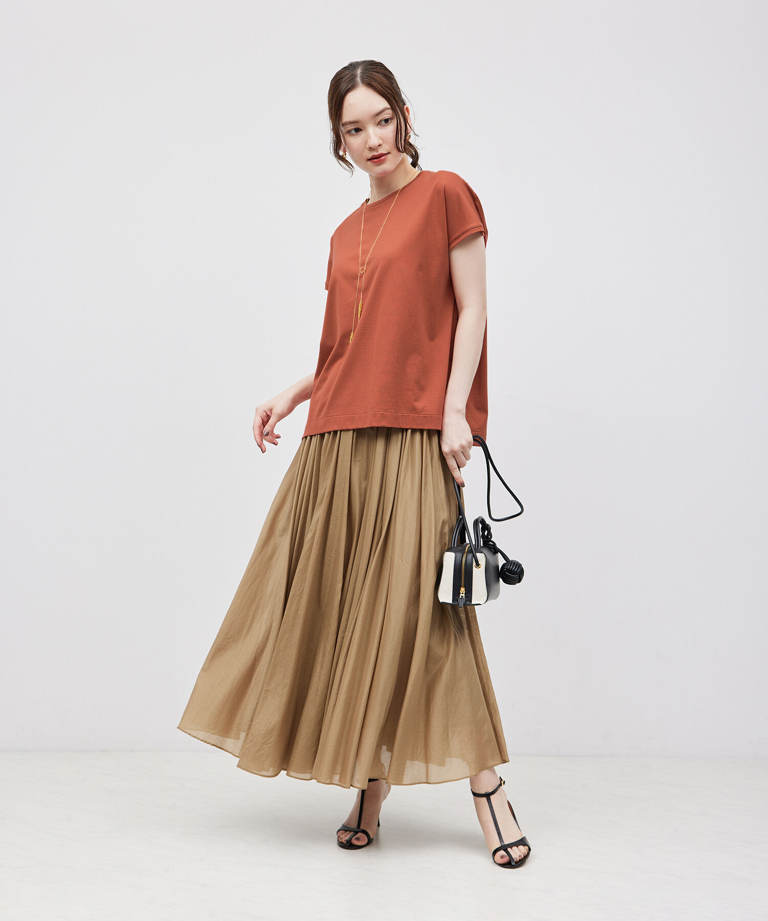 ROPE「【洗える】【一部カラー接触冷感】アームレットTシャツ」|Tシャツ・カットソー|