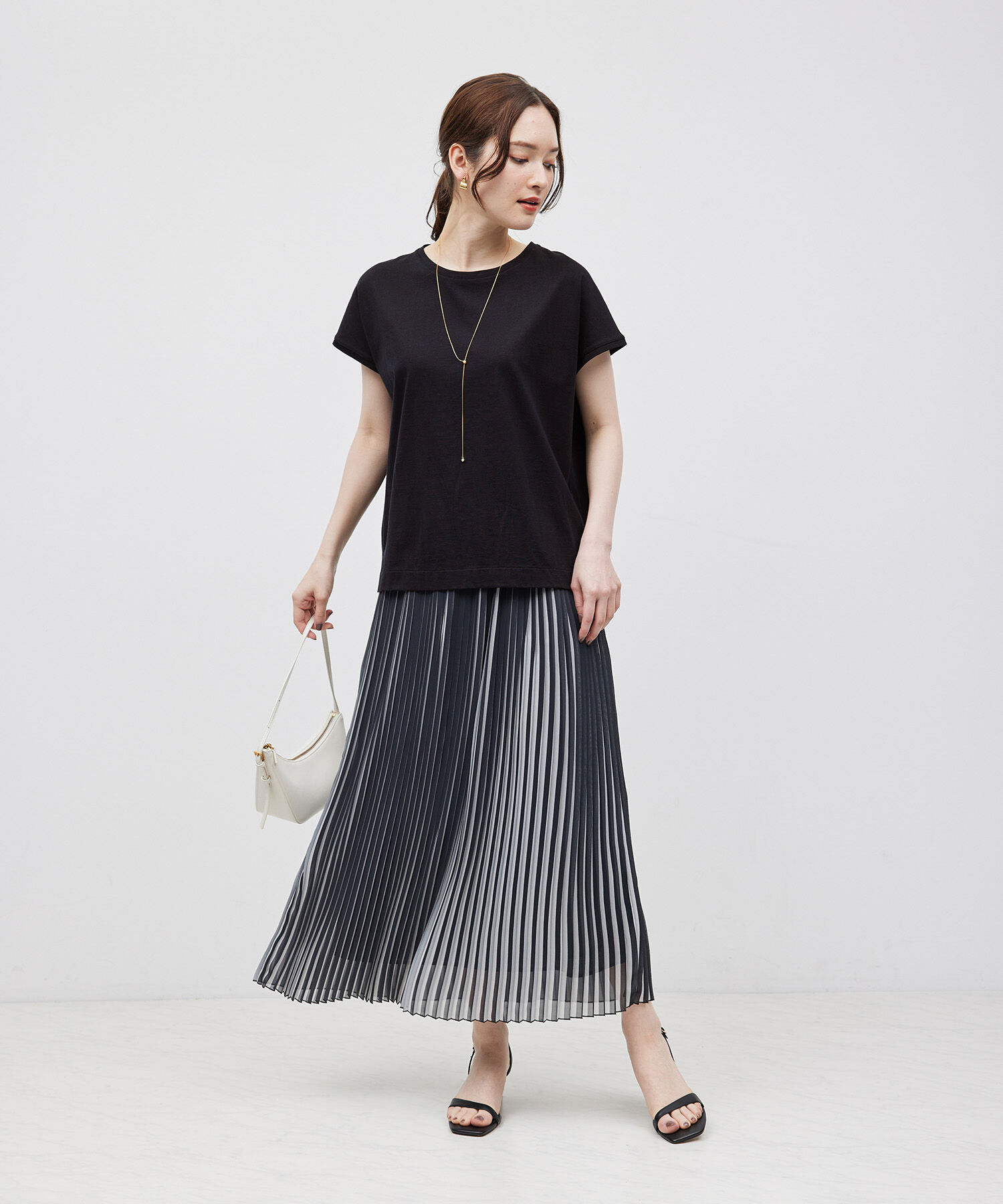 ROPE「【洗える】【一部カラー接触冷感】アームレットTシャツ」|Tシャツ・カットソー|