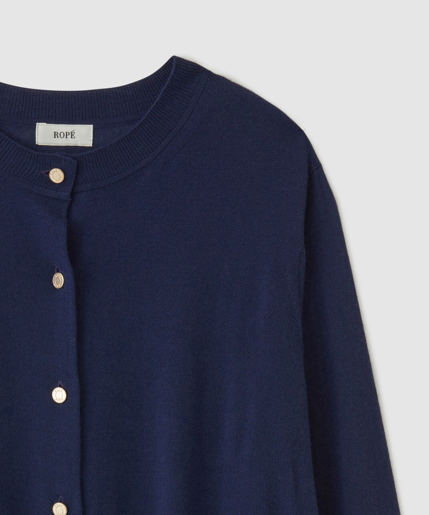 ROPE「SUPER160&rsquo;sメリノウールカーディガン【ロロ・ピアーナ社製ウール使用】/アンサンブル対応」|カーディガン|