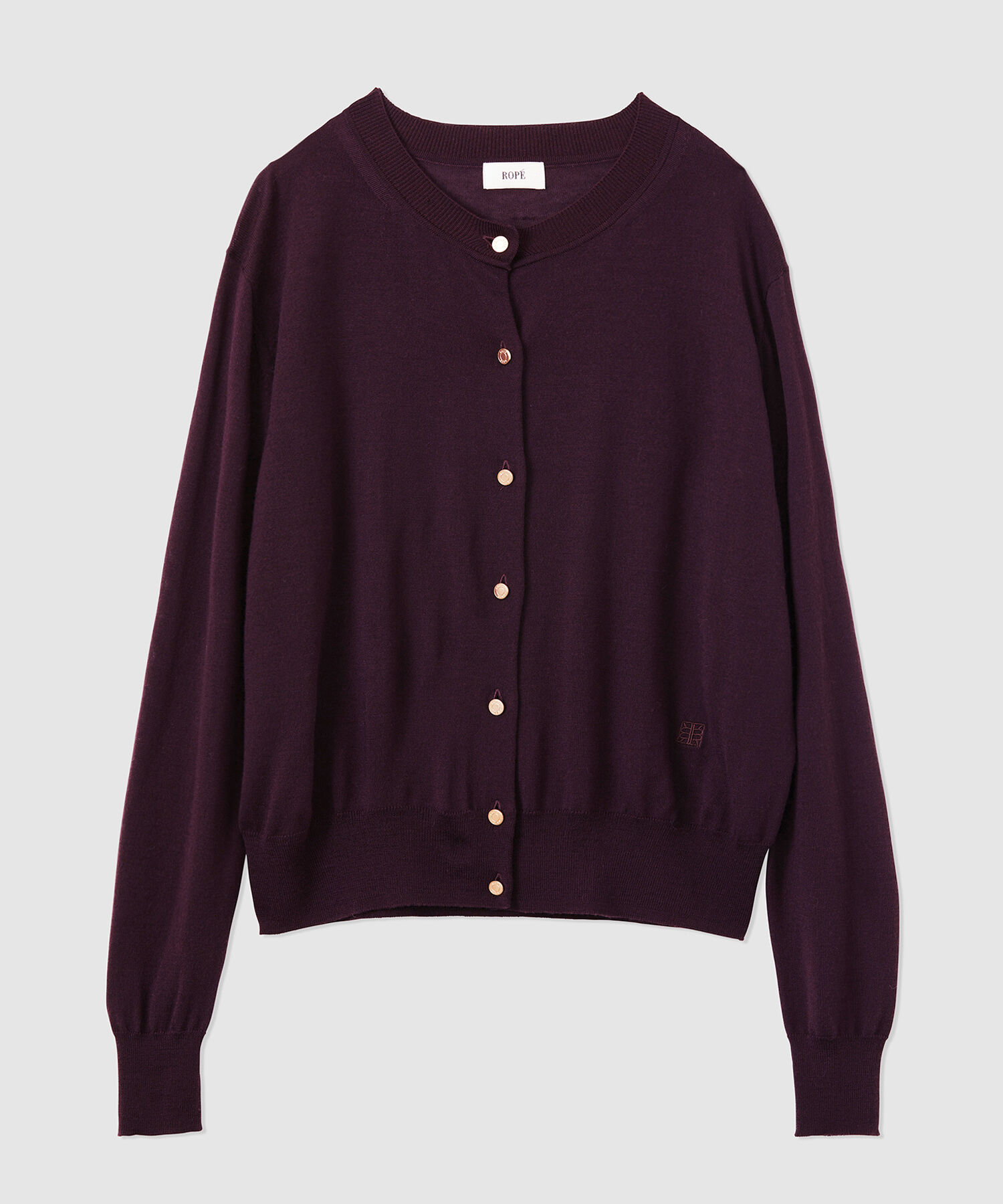 ROPE「SUPER160&rsquo;sメリノウールカーディガン【ロロ・ピアーナ社製ウール使用】/アンサンブル対応」|カーディガン|