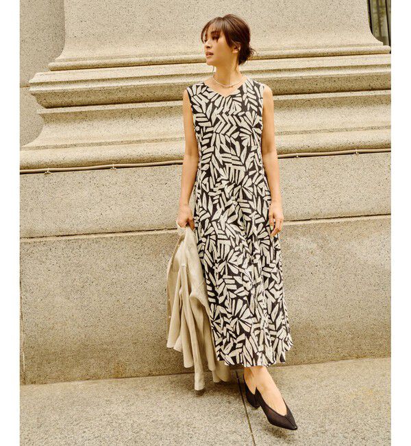 ROPE「【DEVEAUX（デヴォー）】Aラインフレアワンピース/洗える」|ワンピース|