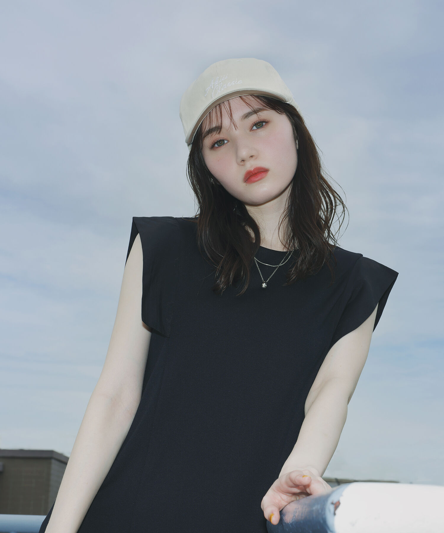 VIS「【WEB限定】異素材カットミニワンピース」|ワンピース|