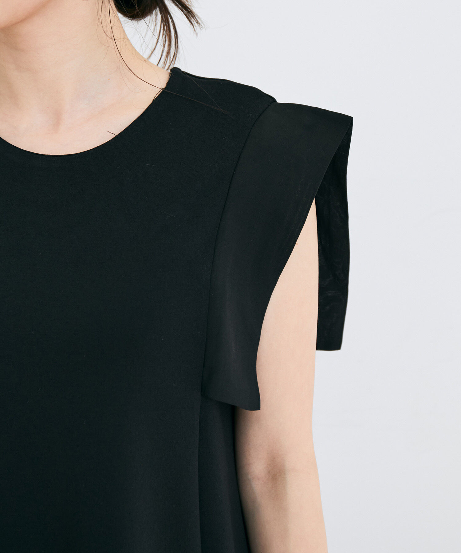 VIS「【WEB限定】異素材カットミニワンピース」|ワンピース|