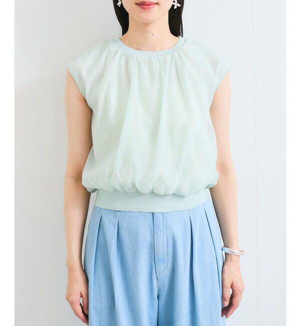 VIS「【接触冷感】楊柳シアードッキングカットプルオーバー」|Tシャツ・カットソー|