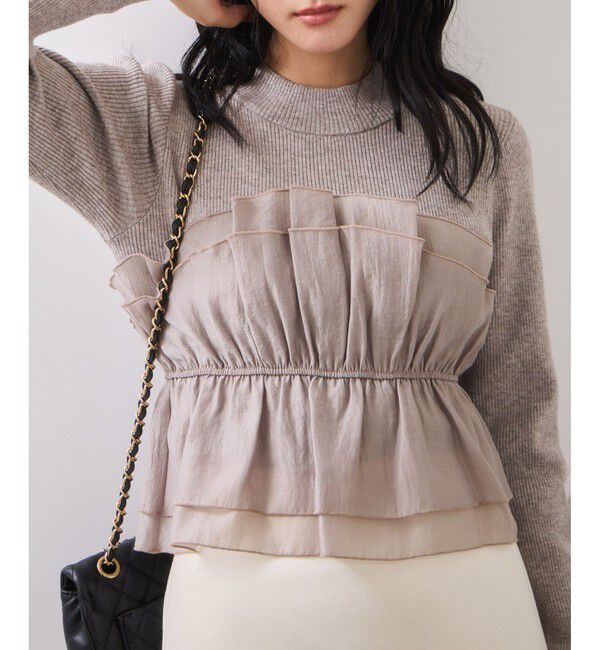 VIS「ビスチェドッキングニットプルオーバー/セットアップ対応」|ニット・セーター|