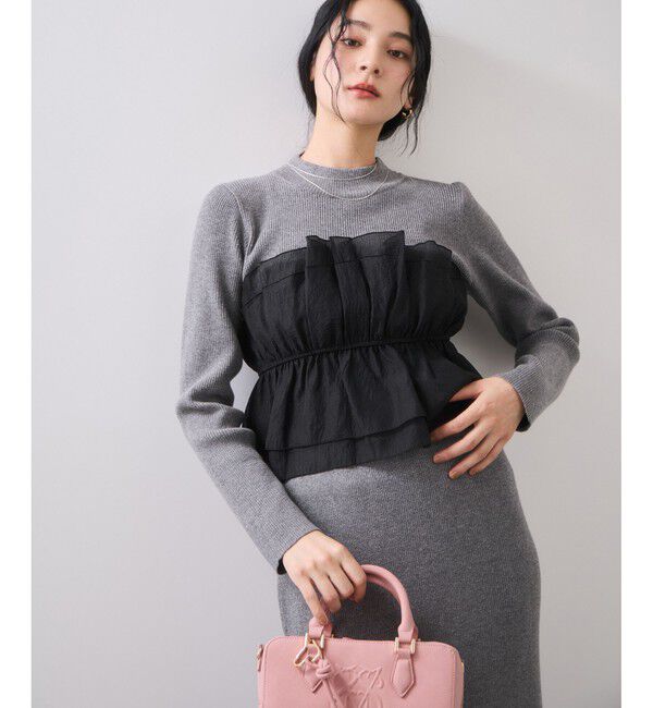 VIS「ビスチェドッキングニットプルオーバー/セットアップ対応」|ニット・セーター|