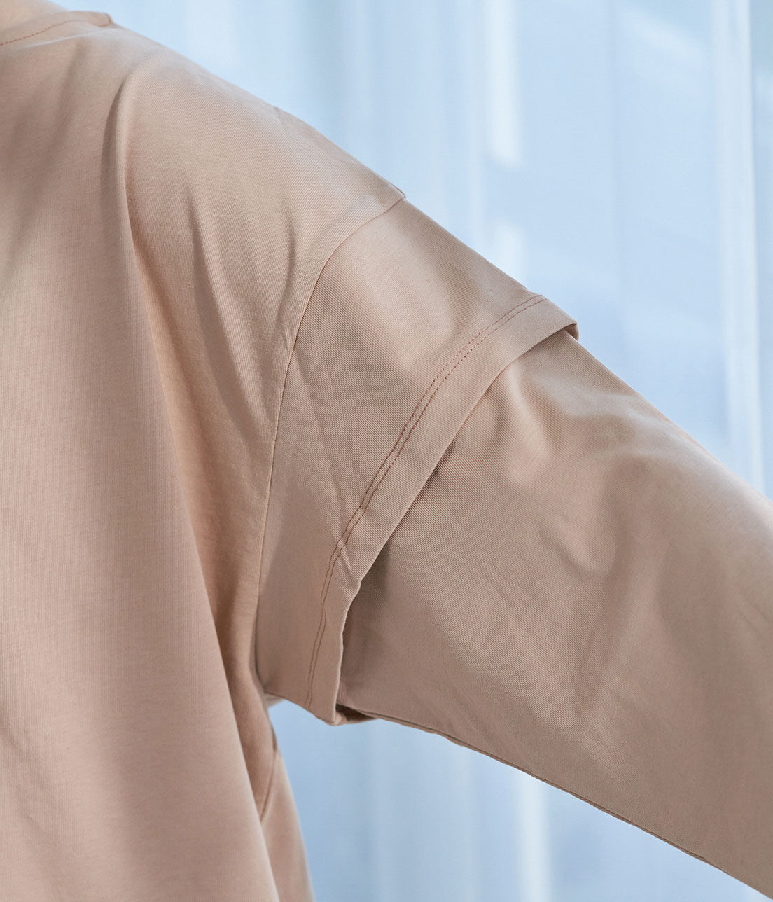 Rope&rsquo;Picnic「【TRUE COTTON】レイヤードスリーブトップス」|Tシャツ・カットソー|