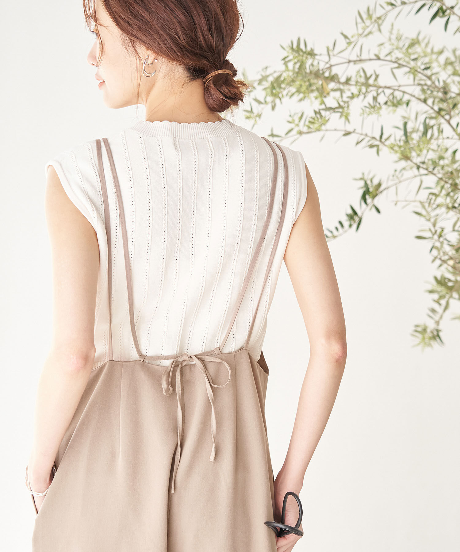 Rope&rsquo;Picnic「Wストラップオールインワン」|オールインワン|