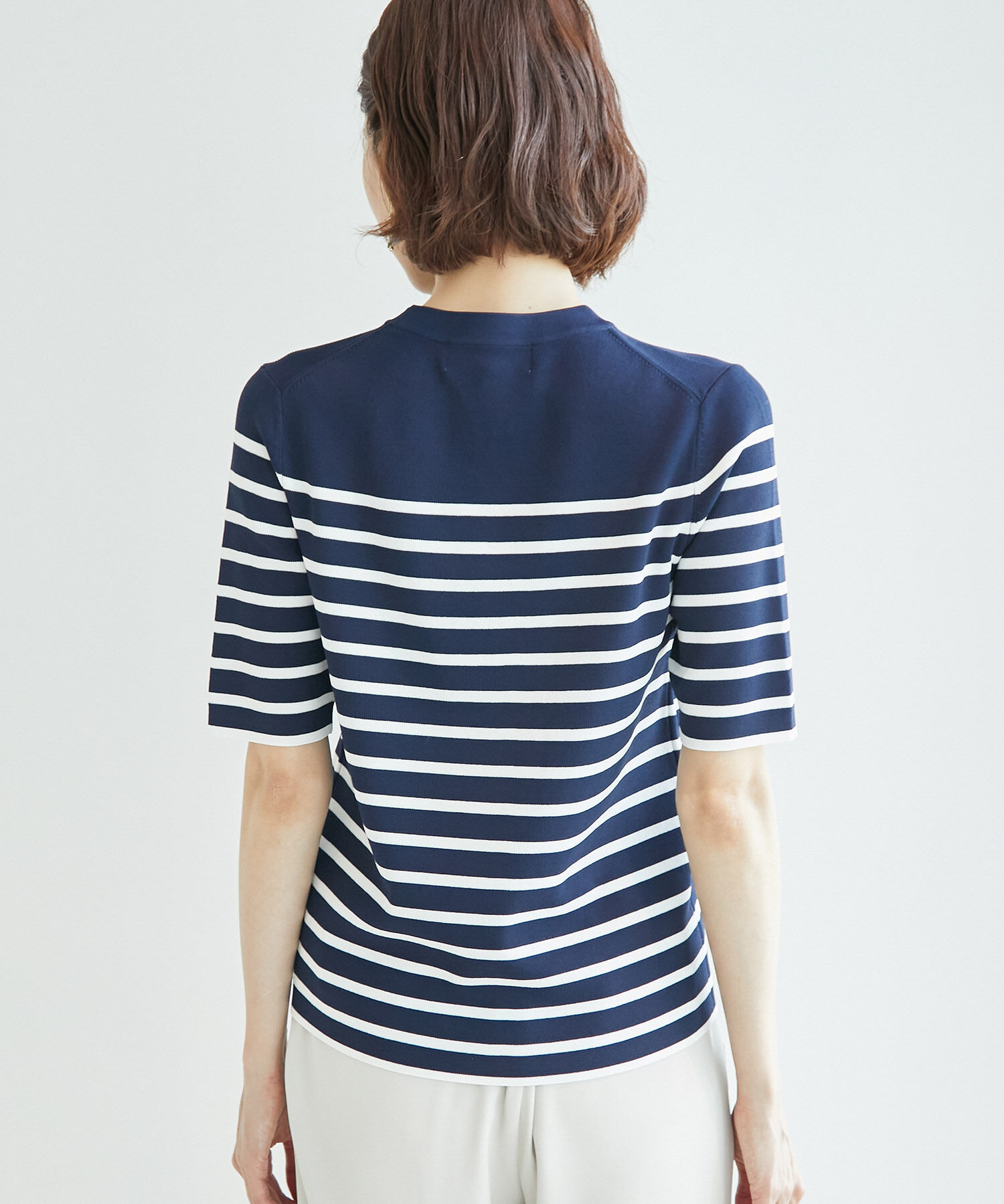 Rope&rsquo;Picnic「Beauty knit/ハーフスリーブニットトップス/WEB限定カラーあり」|ニット・セーター|