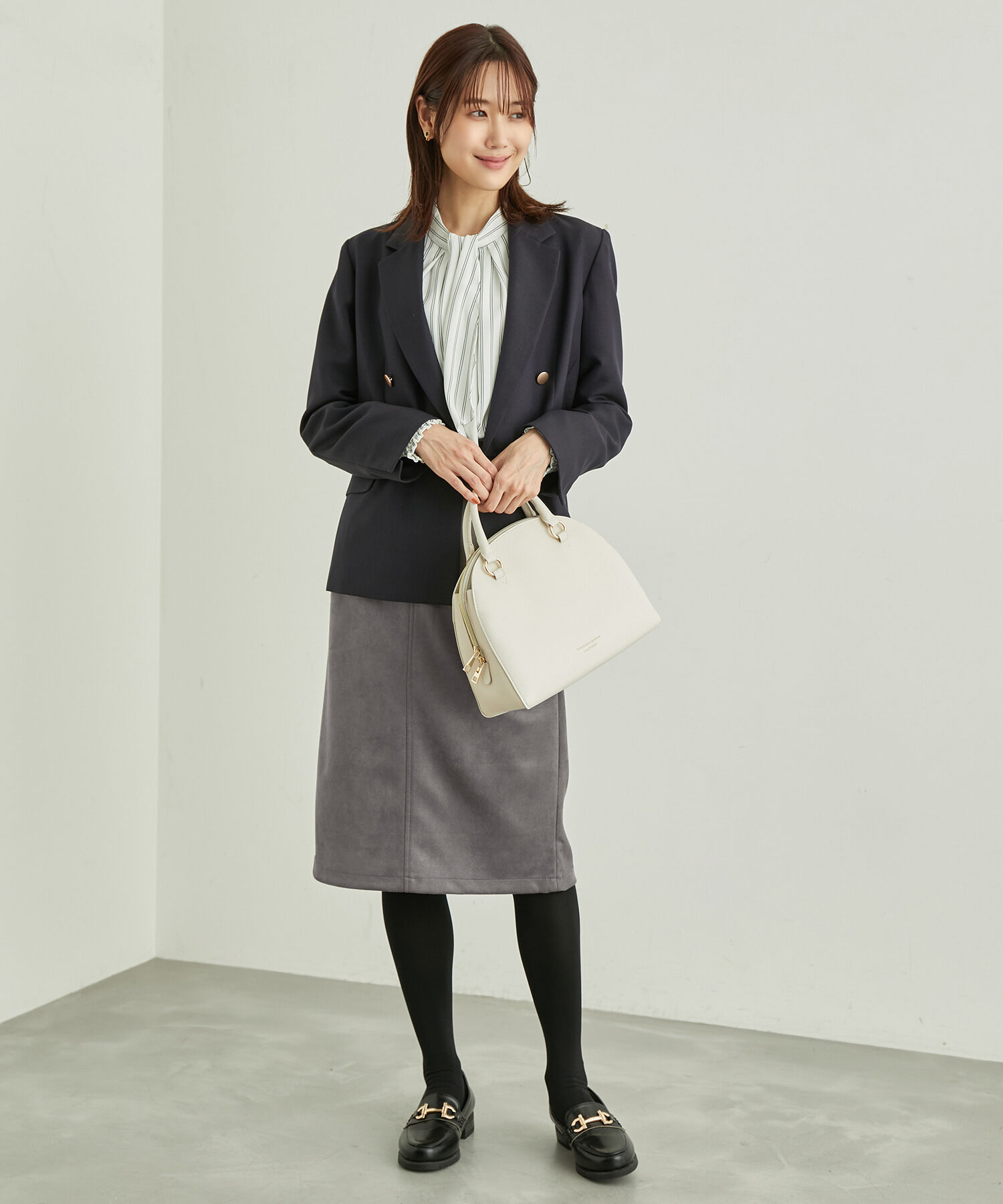 Rope&rsquo;Picnic「リサイクルポリエステルダンボールアイラインスカート」|スカート|