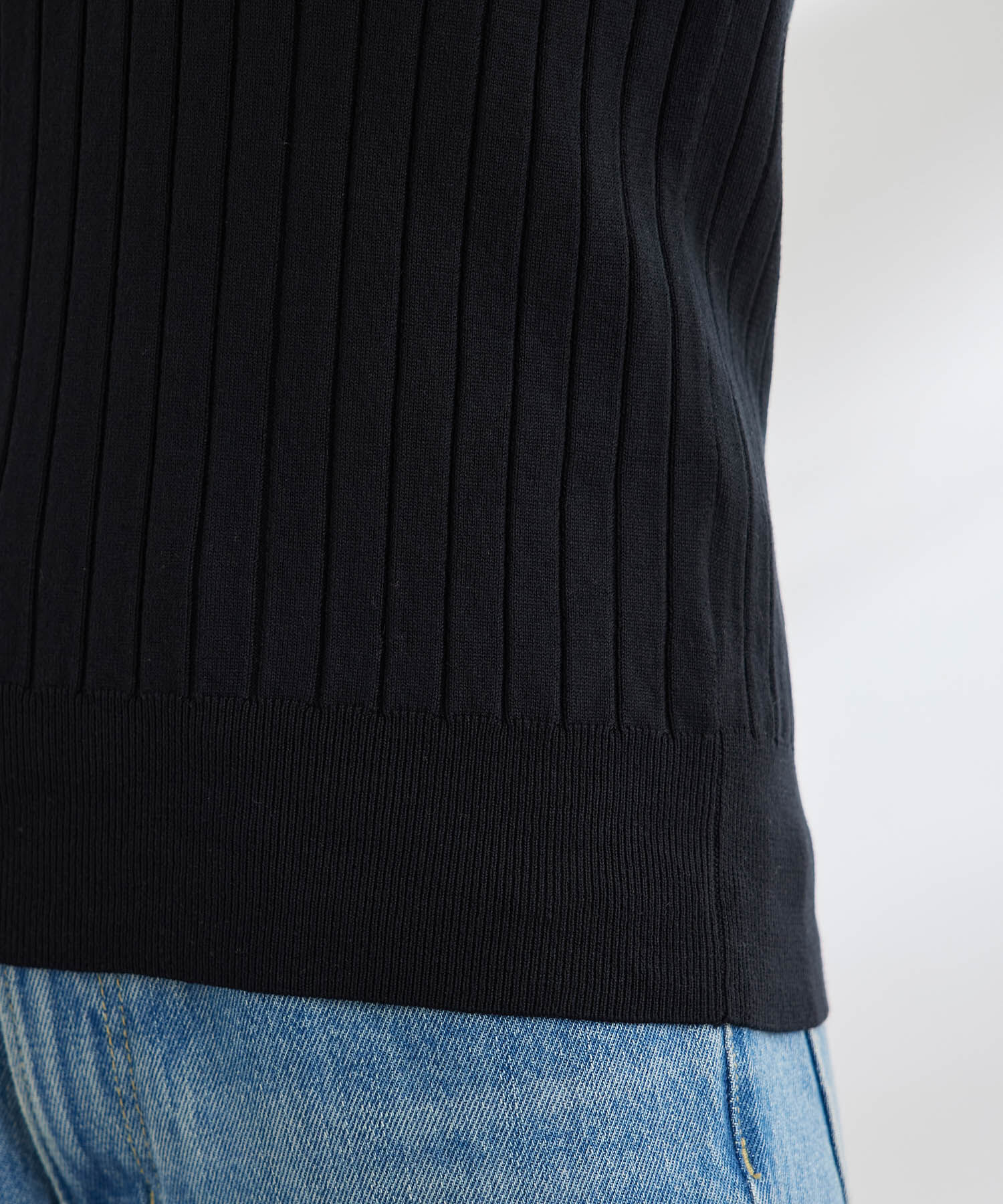 Rope&rsquo;Picnic「UVケア・洗濯機OK/BIOワイドリブボートネックニットプルオーバー 」|ニット・セーター|