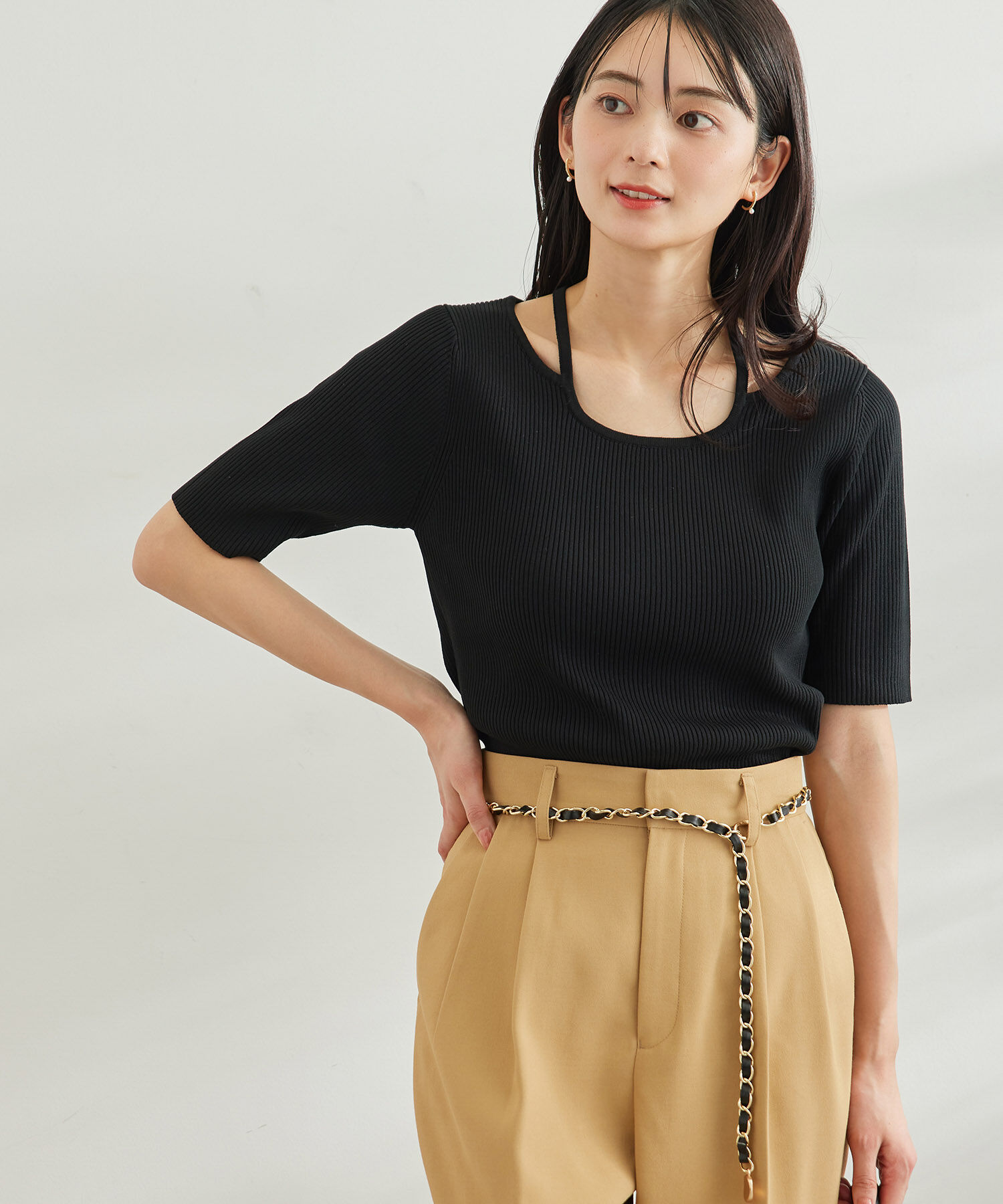 Rope&rsquo;Picnic「コード使いニットプルオーバー」|ニット・セーター|