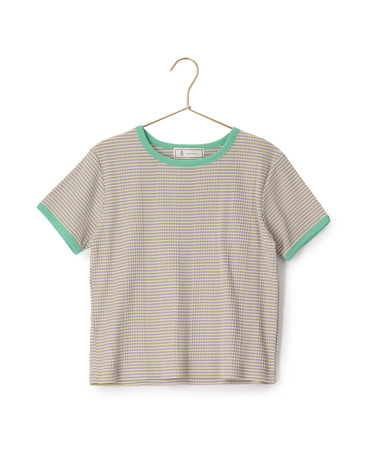 ROPE' PICNIC R「リンクコーデ/マルチボーダーリンガーTシャツ」|Tシャツ・カットソー|