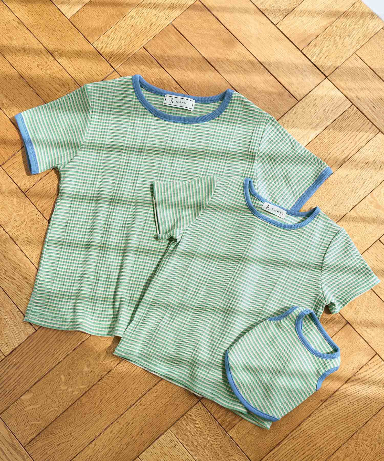 ROPE' PICNIC R「リンクコーデ/マルチボーダーリンガーTシャツ」|Tシャツ・カットソー|