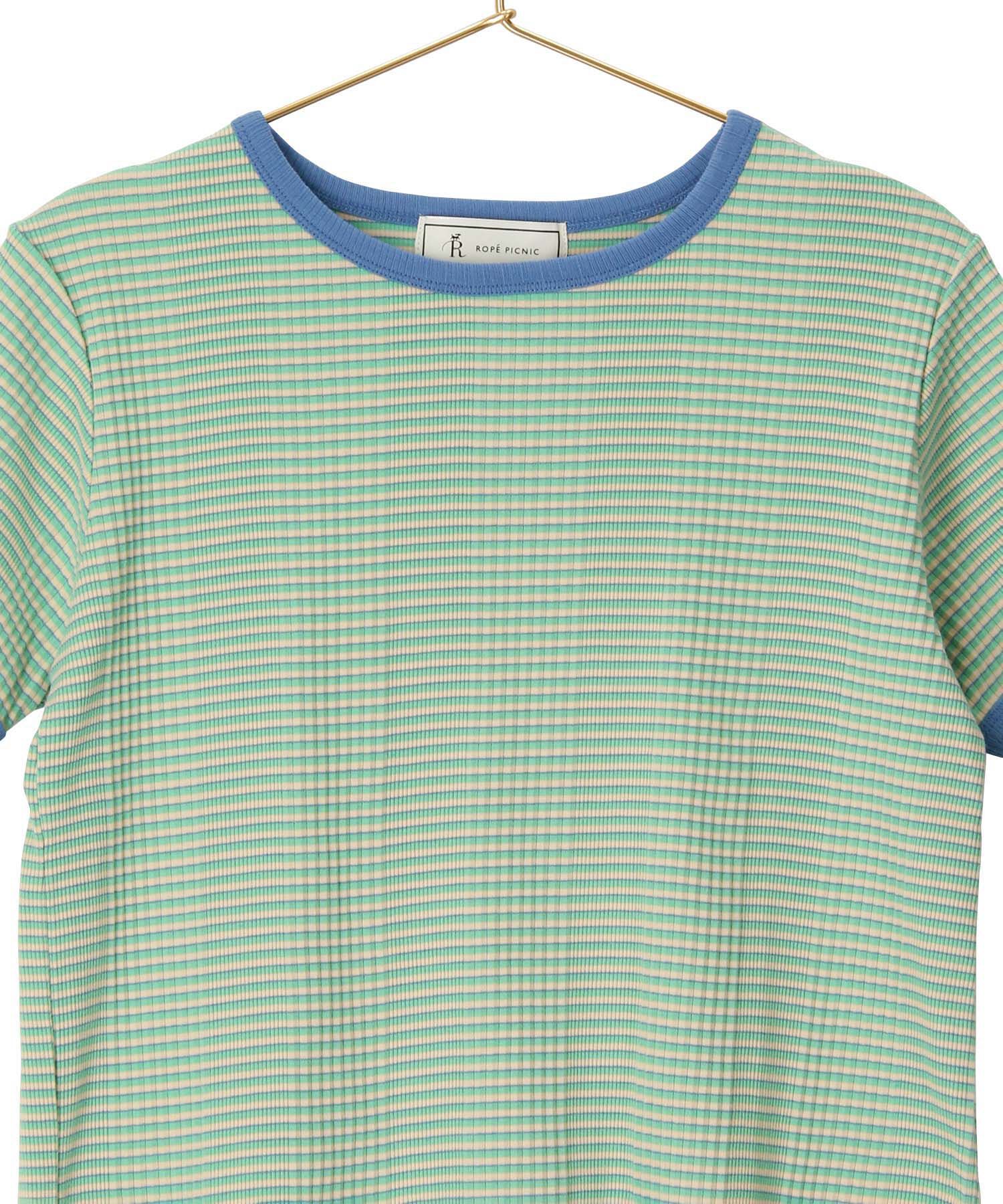 ROPE' PICNIC R「リンクコーデ/マルチボーダーリンガーTシャツ」|Tシャツ・カットソー|