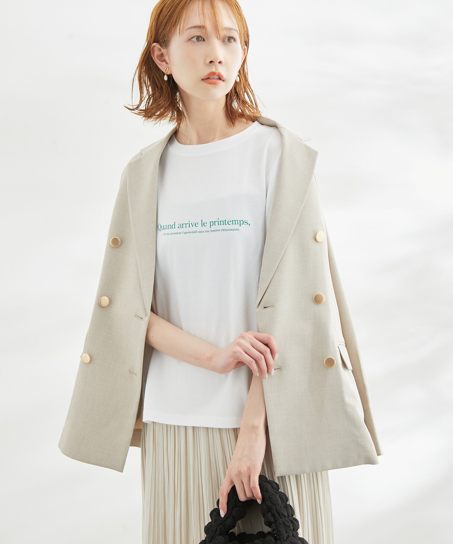 Rope&rsquo;Picnic「RENU/Logo＆PhotoTシャツ」|Tシャツ・カットソー|ホワイト系(11)