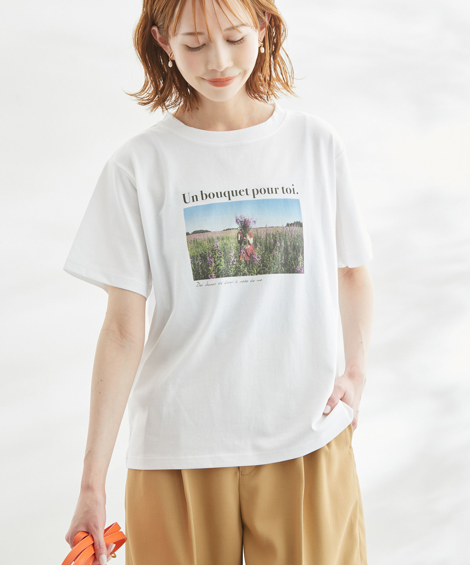 Rope&rsquo;Picnic「RENU/Logo＆PhotoTシャツ」|Tシャツ・カットソー|ホワイト系(12)