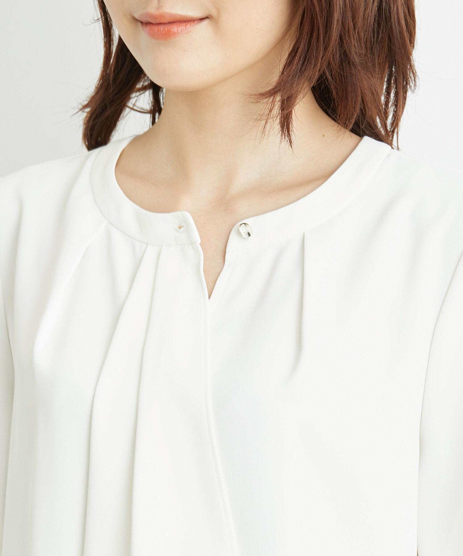 Rope&rsquo;Picnic「洗濯機OK/サラサラボウタイ風ブラウス」|シャツ・ブラウス|