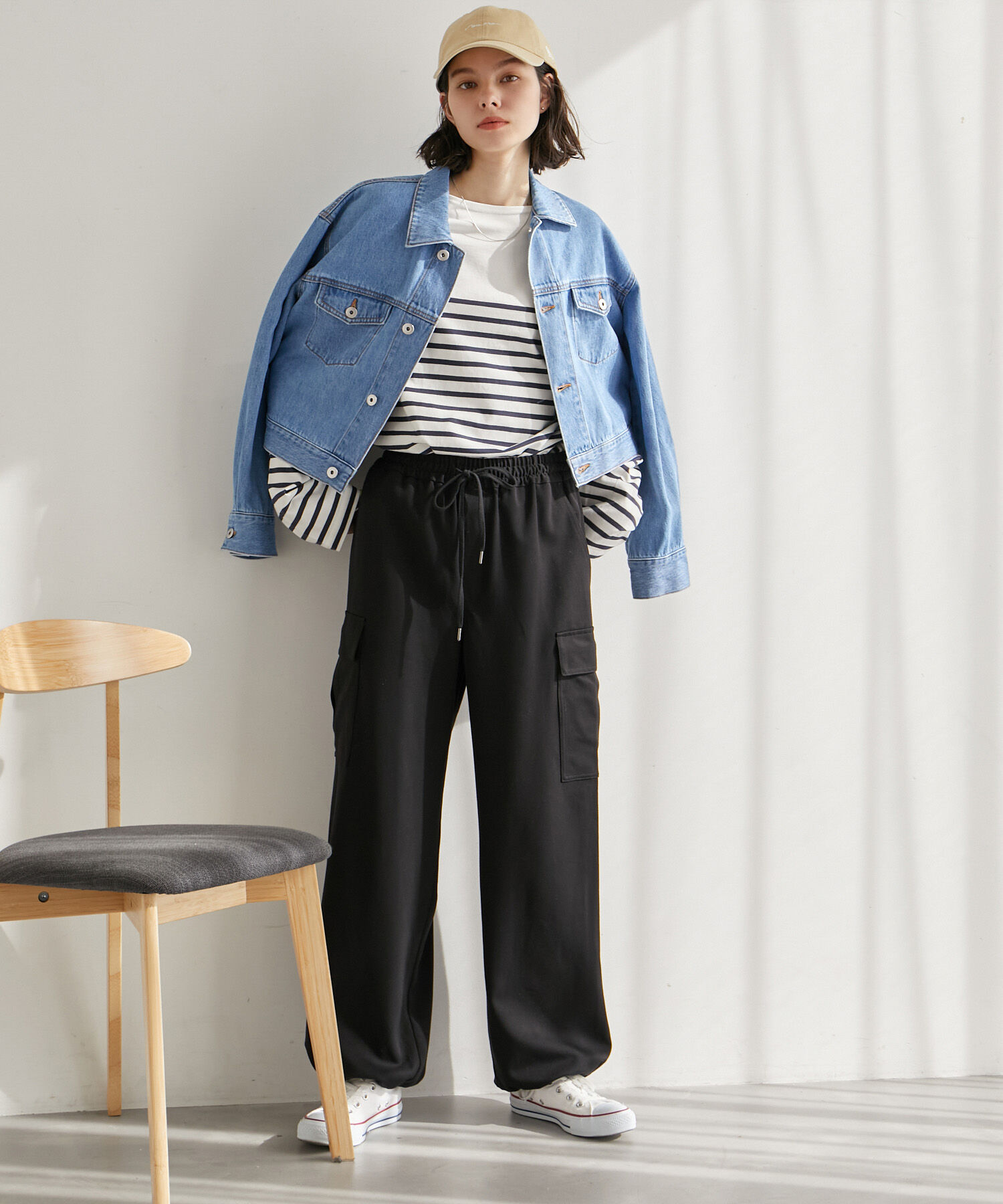 ROPE' PICNIC R「ショート丈デニムジャケット」|デニムジャケット|