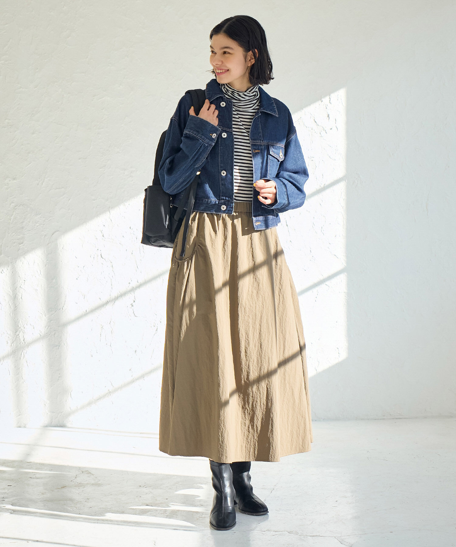 ROPE' PICNIC R「ショート丈デニムジャケット」|デニムジャケット|