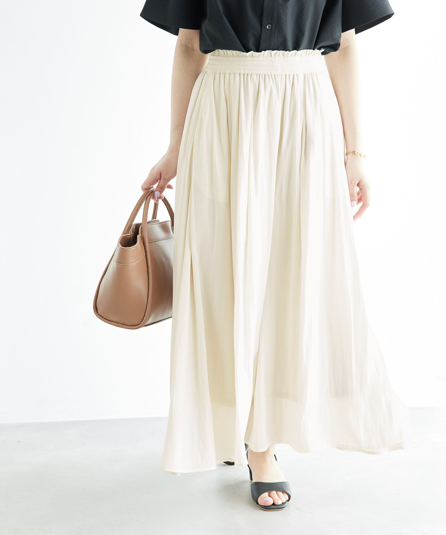 Rope&rsquo;Picnic「【ご好評につき新色追加】さらさらアソート柄スカーチョ」|その他|オフホワイト(15)