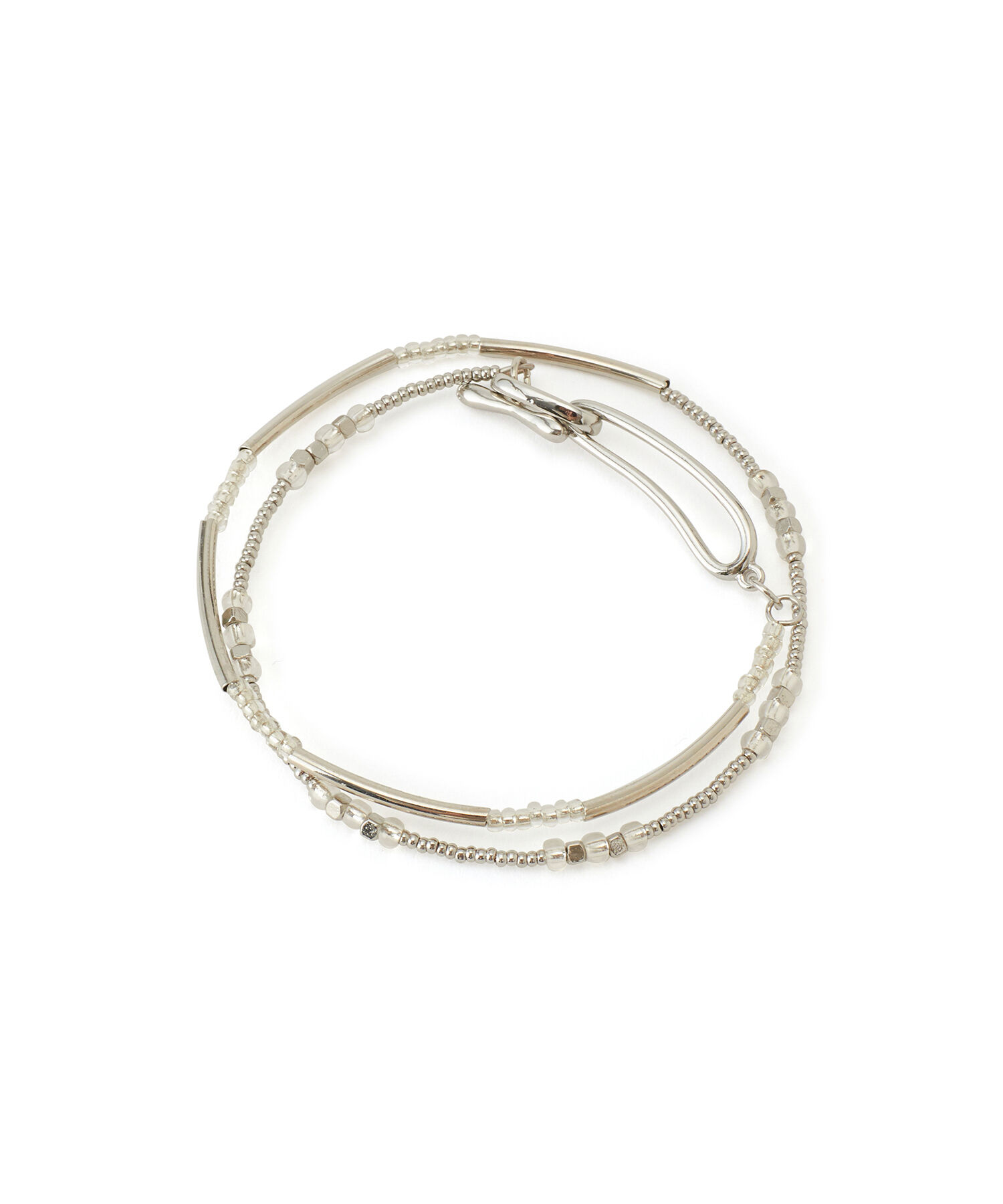 ROPE PICNIC PASSAGE「メタルカラーデザインマンテルパーツ2連ブレスレット」|ブレスレット・バングル|